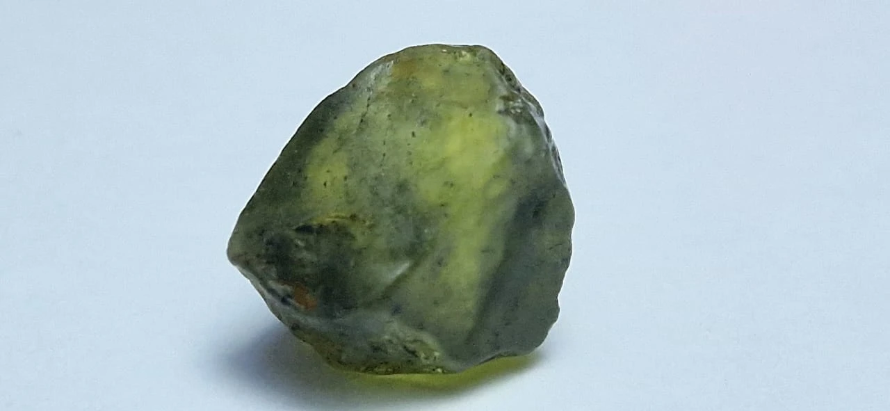 2.53ct Yellowish Green Sapphire Rough From Nigeria — view 1
